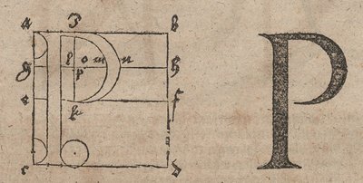 Konstruktion von Buchstaben von Albrecht Dürer